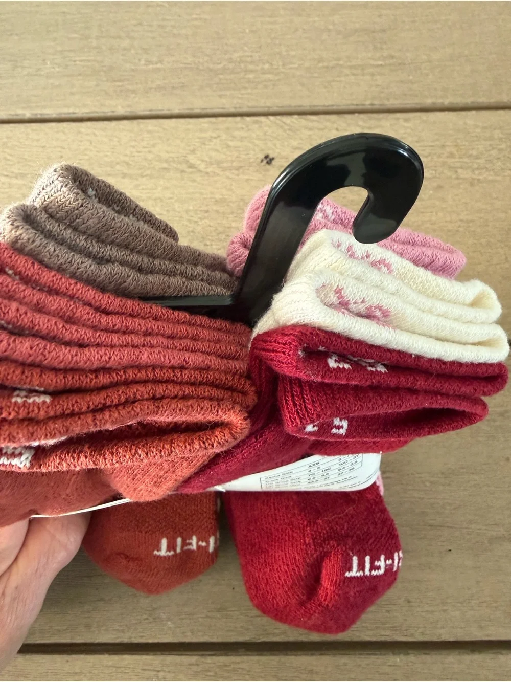 Nike Kids Pink and Brown Cushioned Ankle Socks - Pack